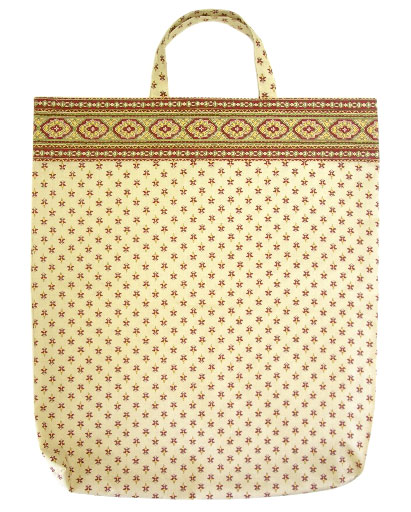 Provence fabric Green bag - Eco bag (St Remy . beige/bordeaux) Provence fabric Green bag - Eco bag (St Remy . beige/bordeaux)